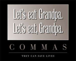 Commas can save lives