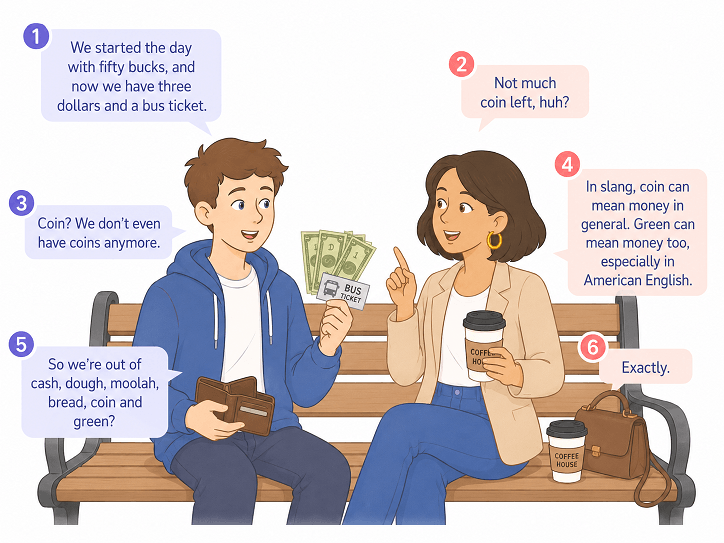 Иллюстрация для статьи «Let's talk money: какими словами носители заменяют слово money»