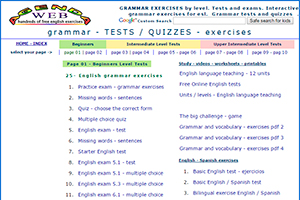 Тест на правила английского языка