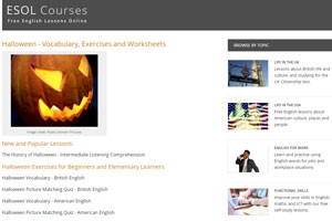на сайте esolcourses собраны обучающие материалы по хеллоуину