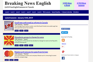 Ресурс Breaking News English предлагает не только читать новости на английском, но и выполнять упражнения после прочтения